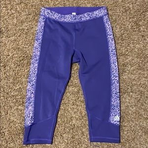 ADIDAS purple cropped leggings